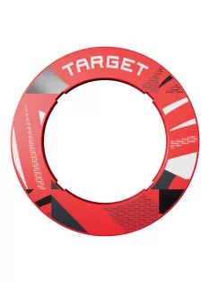 Darts falvédő Target, piros színben, mintás