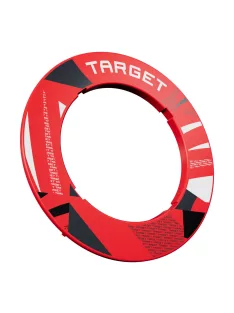 Darts falvédő Target, piros színben, mintás