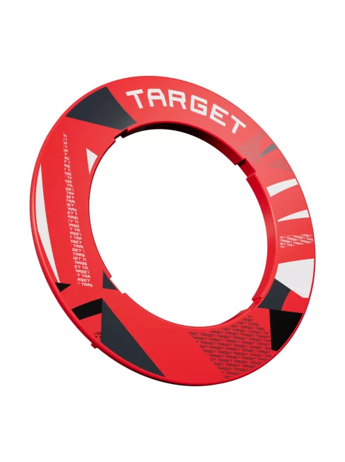 Darts falvédő Target, piros színben, mintás