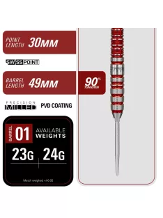   darts szett steel Target Japan SP Black Marque Spinel, 24g 90%