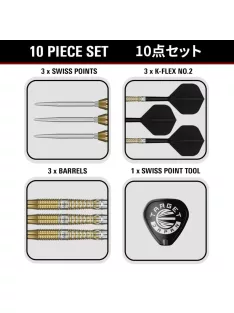 darts szett steel Target Japan SP Black Marque Enzo, 22g 90%