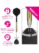 darts szett steel Target Japan SP Black Marque Enzo, 22g 90%