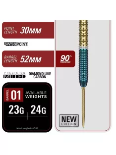   darts szett steel Target Japan SP Prime Series Zenith G2.5, 24g, 90%