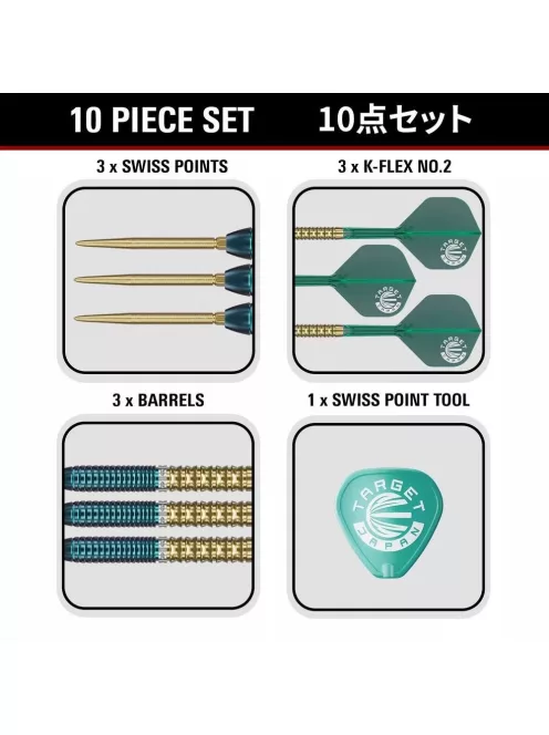 darts szett steel Target Japan SP Prime Series Zenith G2.5, 24g, 90%
