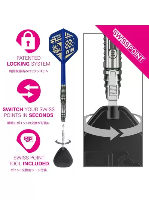 darts szett steel Target Japan SP The Rising Sun G10.5, 24g, 95%
