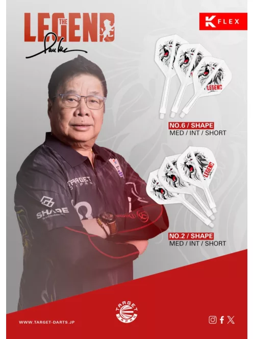darts toll és szár egyben Target Japan K-Flex "The Legend", NO6 toll és közepes szár