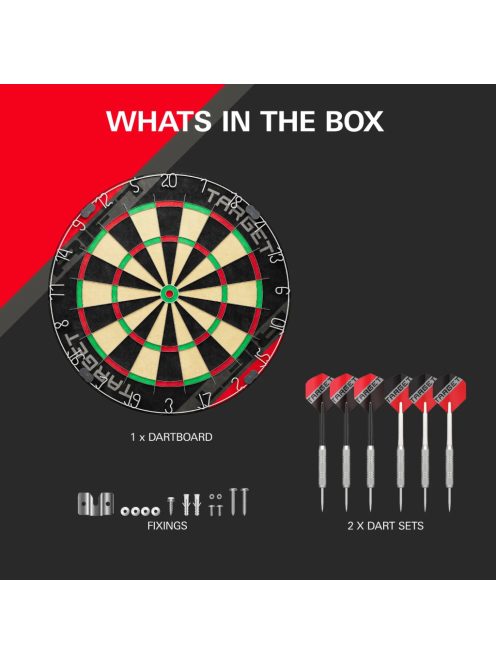 Target Rift  dart csomag (sisal tábla, 2*3 db 17gr steel nyíl)