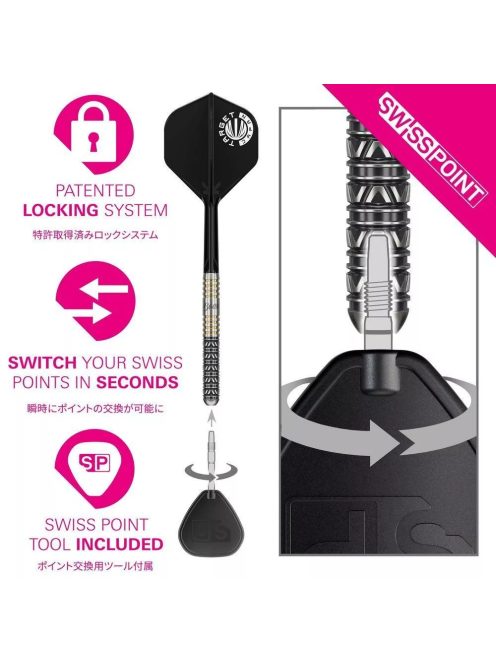 darts szett steel TARGET JAPAN SP Beau Greaves 23gr, 90%