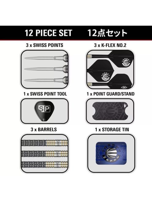 darts szett steel TARGET JAPAN SP Beau Greaves 23gr, 90%