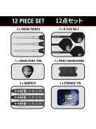 Dart szett steel TARGET JAPAN Mitsumasa Hoshino Pyro G12, 25g 90% wolfram