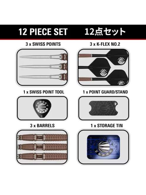 dart szett steel TARGET Japan Paul Lim - The Legend G10, 25gr, 90% 