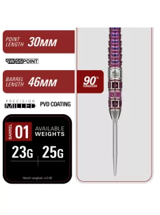   dart szett steel TARGET Japan,  Mayuko Morita Mayo Prime Series G8, 23gr, 90%