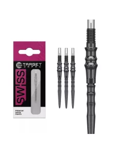   Darts fémhegy TARGET JAPAN SP Premium Swiss Point fekete, 30mm
