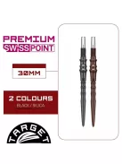 Darts fémhegy TARGET JAPAN SP Premium Swiss Point fekete, 40mm