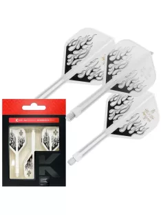   Darts toll és szár egyben Target japan K-Flex Pyro fehér, hosszú szár és No2 toll 