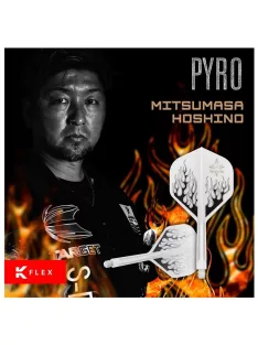   Darts toll és szár egyben Target japan K-Flex Pyro fehér, hosszú szár és No2 toll 