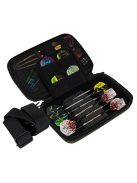 DARTS CASE HARROWS SMART CASE FOR STORAGE OF 2 SETS, GREEN BLACK