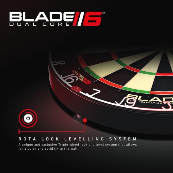 Winmau darts tábla, Blade 6 Dual Core, sisal  