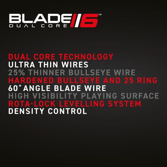 Winmau darts tábla, Blade 6 Dual Core, sisal  