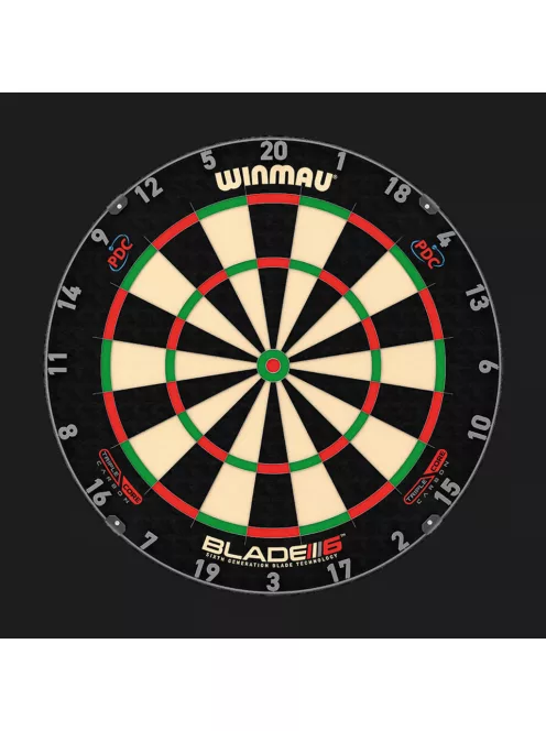 DARTS TÁBLA WINMAU BLADE6 TRIPLE CORE, KÉT SZETT NYÍLLAL