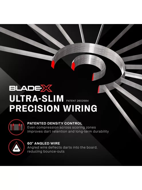 darts tábla sisal Winmau Blade X - Official PDC Dartboard  (penge térrács)