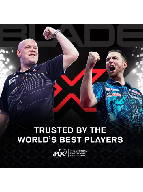 darts tábla sisal Winmau Blade X - Official PDC Dartboard  (penge térrács)