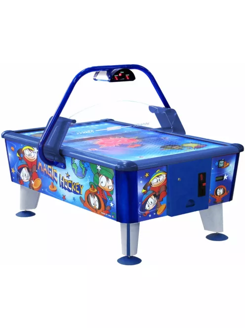 coin-operated indoor Buffalo Comix air hockey in 8' size