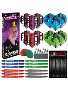   DARTS KIEGÉSZÍTŐ CSOMAG, RED DRAGON PETER WRIGHT SNAKEBITE