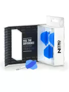 Dart toll és szár egyben Red Dragon Nitro Flite kék-fehér, standard toll és hosszú szár 