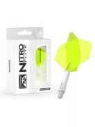 darts toll és szár egyben Red Dragon Nitro Flite fehér/zöld No2 toll és rövid szár