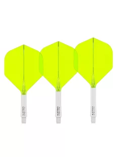   darts toll és szár egyben Red Dragon Nitro Flite fehér/zöld No2 toll és közepés szár