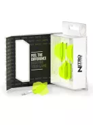 darts toll és szár egyben Red Dragon Nitro Flite fehér/zöld No2 toll és közepés szár