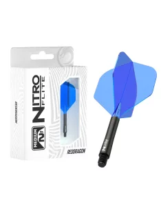   Darts toll és szár egyben Red Dragon Nitro Flite fekete,kék No2 toll és hosszú szár