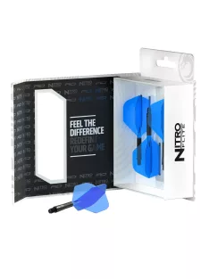   Darts toll és szár egyben Red Dragon Nitro Flite fekete,kék No2 toll és hosszú szár