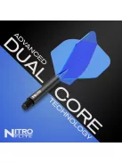 Darts toll és szár egyben Red Dragon Nitro Flite fekete,kék No2 toll és hosszú szár
