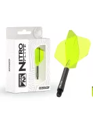 Darts toll és szár egyben Red Dragon Nitro Flite fekete/zöld No2 toll és hosszú szár