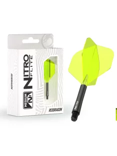  Darts toll és szár egyben Red Dragon Nitro Flite fekete/zöld No2 toll és hosszú szár