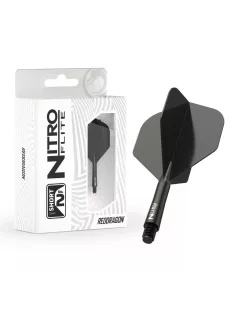   Darts toll és szár egyben Red Dragon Nitro Flite fekete, standard toll és rövid szár