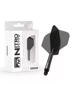   Darts toll és szár egyben Red Dragon Nitro Flite fekete, standard toll és közepes szár