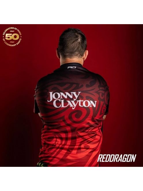 Darts ing Red Dragon 50 Year Limited Edition Shirt, Jonny Clayton (S-4XL méretekben)