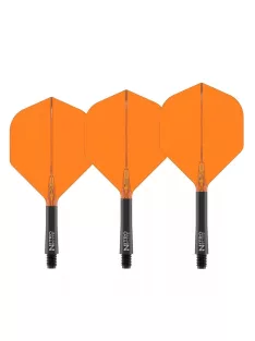   Darts toll és szár egyben Red Dragon Nitro Flite, narancs-fekete, standard toll és közepes szár
