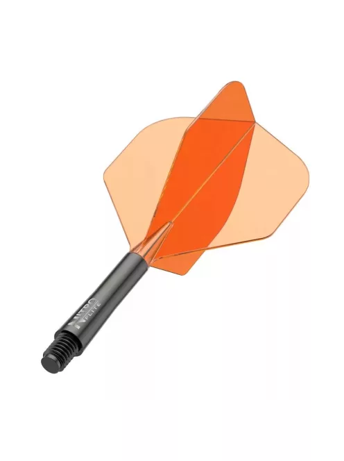 Darts toll és szár egyben Red Dragon Nitro Flite, narancs-fekete, standard toll és közepes szár