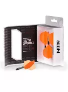 Darts toll és szár egyben Red Dragon Nitro Flite, narancs-fekete, standard toll és közepes szár