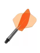 Darts toll és szár egyben Red Dragon Nitro Flite, narancs-fekete, standard toll és hosszú szár