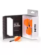 Darts toll és szár egyben Red Dragon Nitro Flite, narancs-fekete, standard toll és hosszú szár
