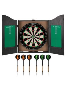   XQMAX komplett dart csomag home darts centre (fekete kabinet)