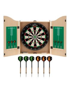   XQMAX komplett dart csomag home darts centre (bükk színű kabinet)