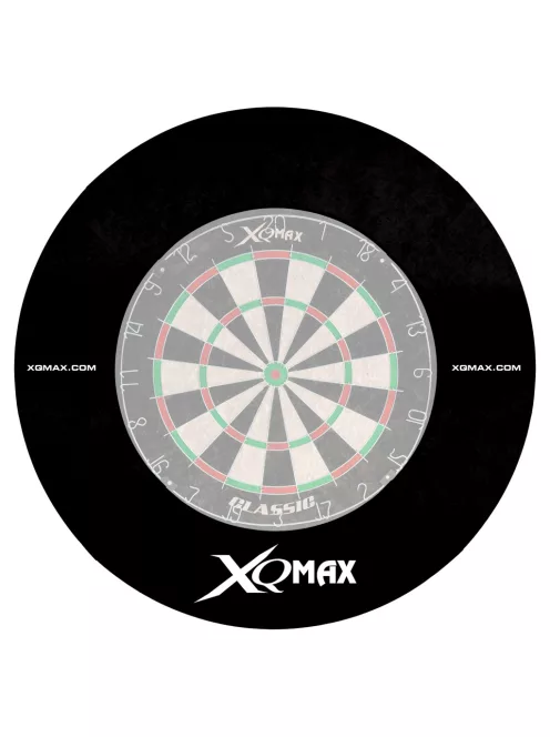 XQMAX darts falvédő 4 részes, fekete színben  (mintás és minta nélküli oldallal is)
