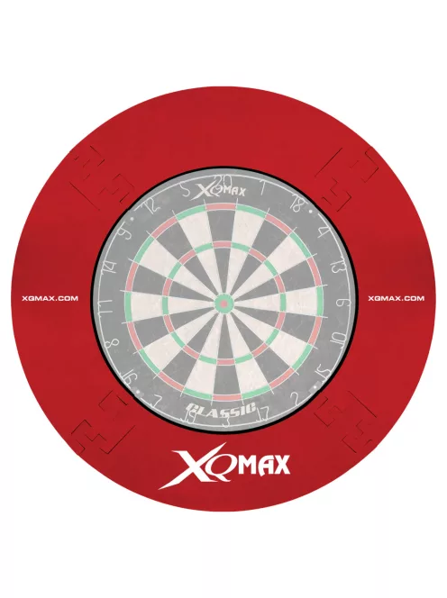 XQMAX darts falvédő 4 részes, piros színben (mintás és minta nélküli oldallal is)
