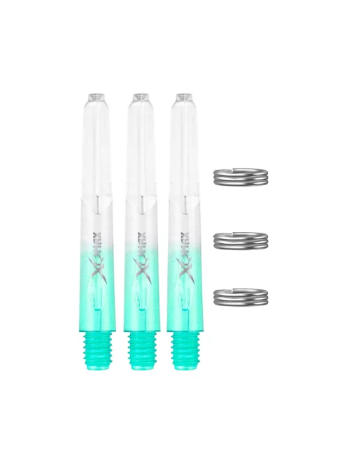 Dart szár XQMax rövid, 35mm, jade-átlátszó